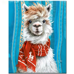 Dibujos animados lindo Alpaca Diy diamond painting Full Square / Round drill 5d mosaico animal diamante bordado regalo decoración del hogar