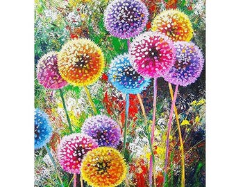 Diamond Painting DIY Kit Full Drill Round Dot Dandelion