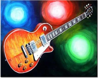 Full Square Round Resin 5D DIY Diamond Painting Hand-painted Music guitar 3D Embroidery sale diamond paint Cross-stitch kits
