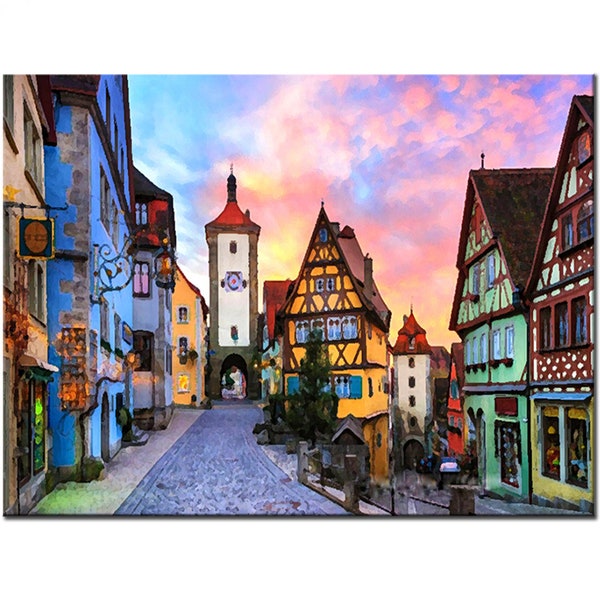 Urban and Rural Landscape Diamond Painting New Diy Mosaic Embroidery Rhinestone of Picture Cross Stitch Still Life Art