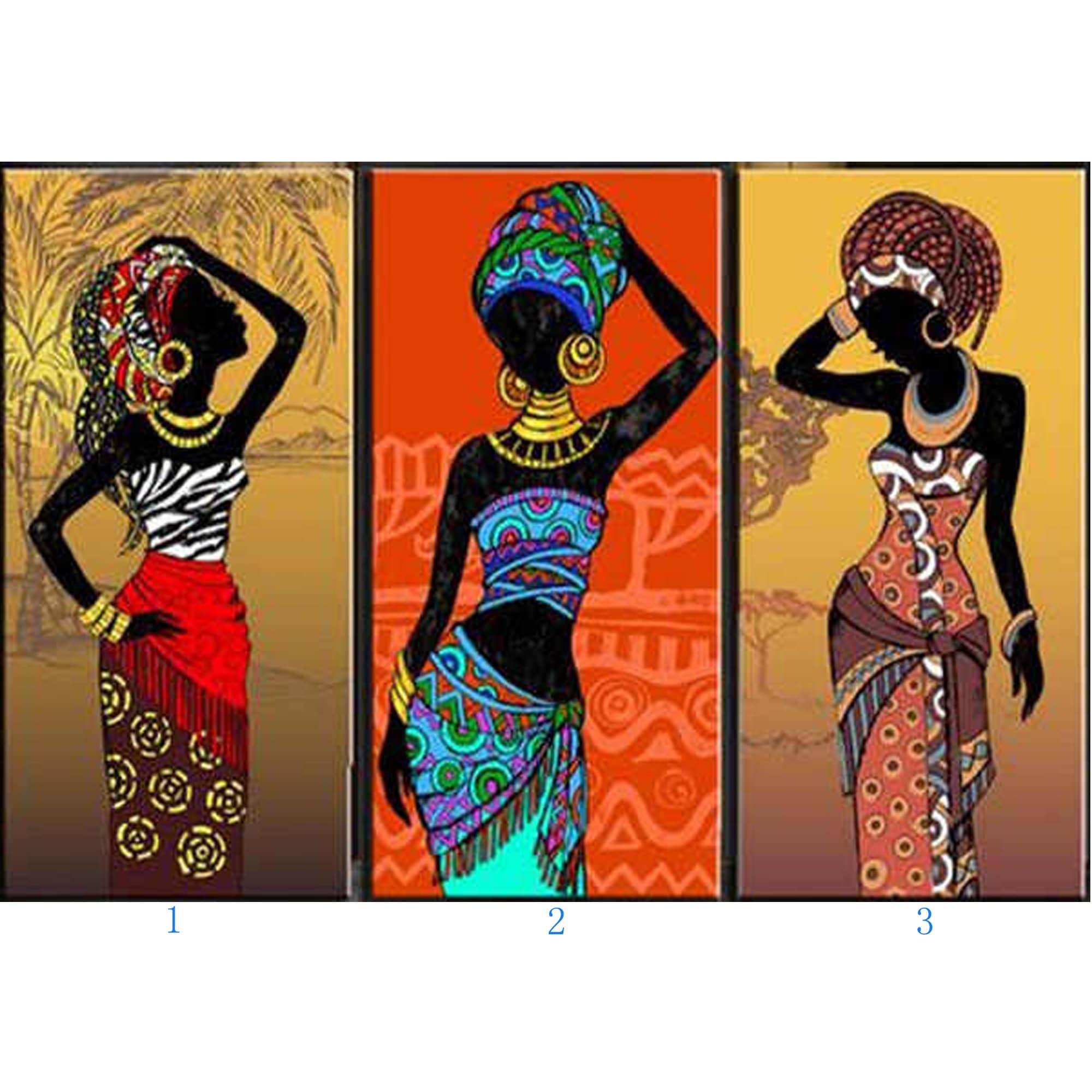 5D Diamond Painting Exotic Men Women Beauties Warriors African Art DIY  Cross Stitch Kits Full Diamond Mosaic Portrait Home Decor