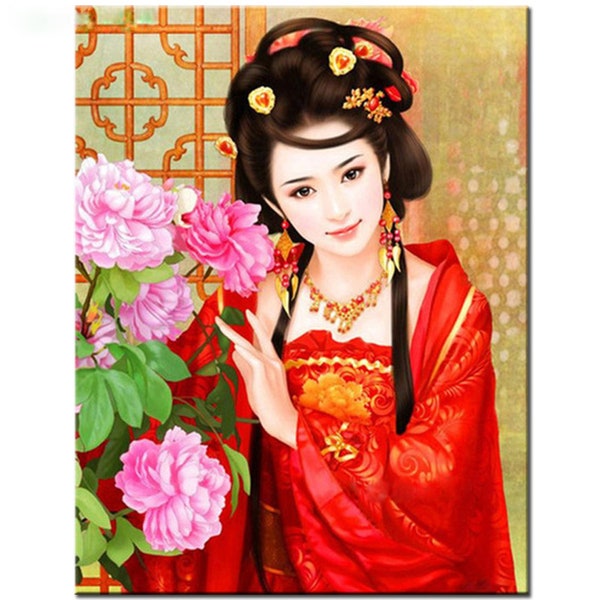 DIY Diamond Painting fantasy Oriental Classical Woman puzzle full drill 5D diamond Embroidery Art Home Wall Decor