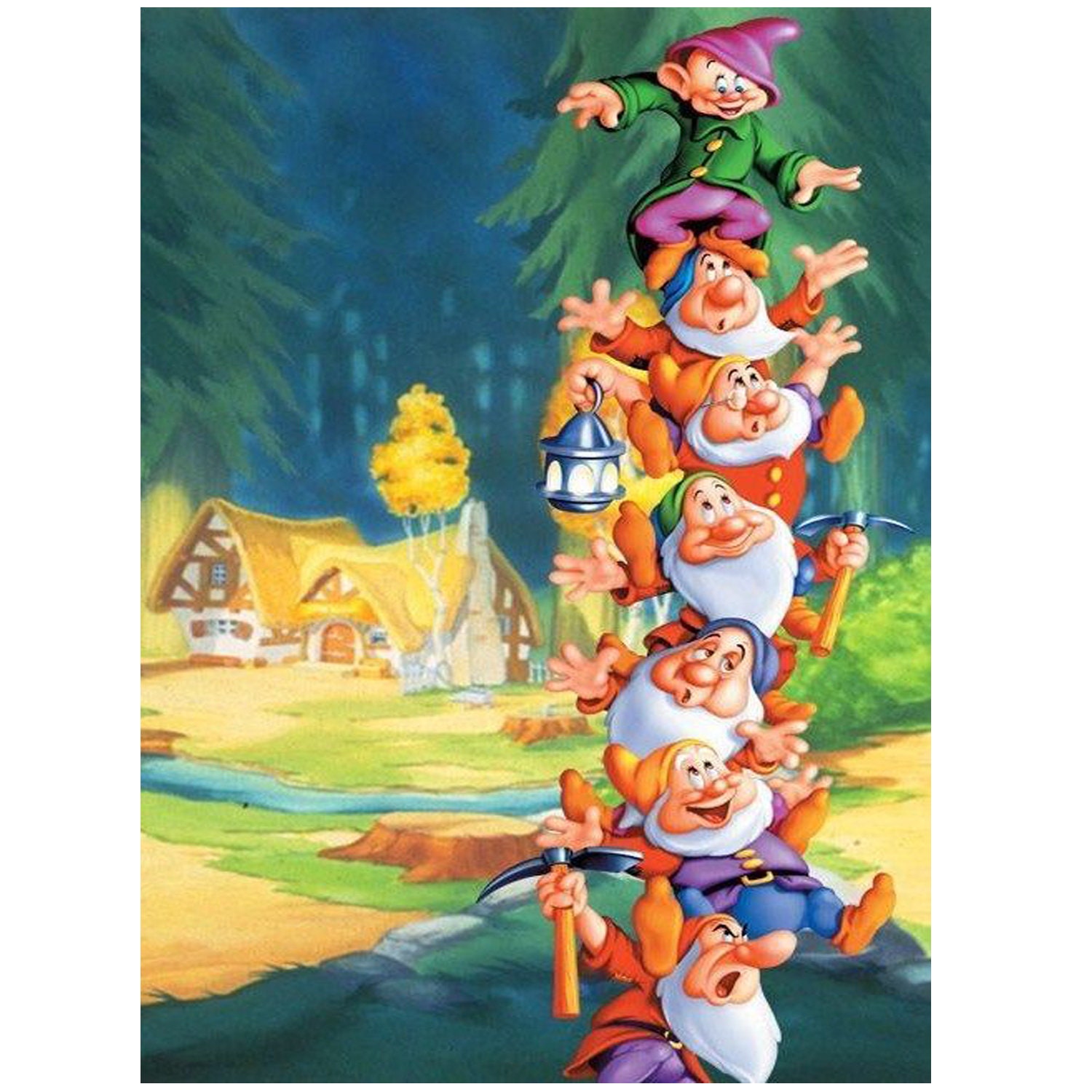 DIY 5D Diamond-Painting Cross Stitich Seven Dwarfs Cross-Stitch Kit Hobby DIY 5D Diamond-Painting Cross Stitich Seven Dwarfs Cross-Stitch Kit Hobby
