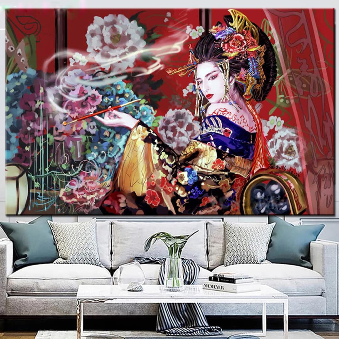 5D DIY Diamond Painting Japanese Woman Geisha Full Square/round Drill