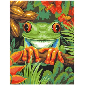 DIY 5D Mosaic Diamond Painting Cross Stitch Set Diamond Embroidery Cartoon Home Decoration Frog Christmas Gift