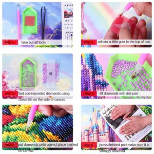 Diy Diamond Painting Personal photo custom full Square / Round Resin Drill mosaic Embroidery Resin Rhinestone Pasted Painting Cross Stitch image 6