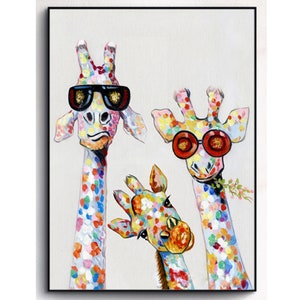 NEU 5d diy Volldiamant Stickerei Giraffe Familie Diamant Malerei Tier Kreuzstich Strass Mosaik Wohndekoration