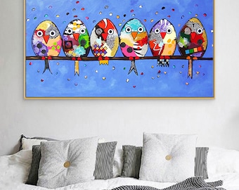 Large 5d diy diamond painting cross stitch animal full Resin drill Diamond Embroidery mosaic wall painting Abstract Birds owl