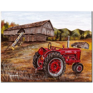 5d diy diamond painting tractor farm landscape Full Diamond Embroidery mosaic Picture Of Resin Rhinestones painting