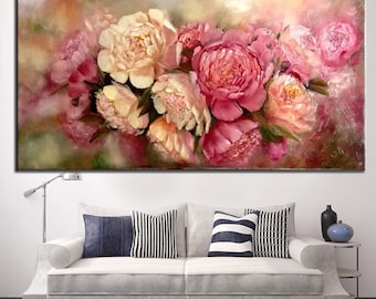 grande 5D Diy Daimond Painting pink Flowers Peony 3D Diamond mosaic kit Full Rhinestone love picture Embroidery Diamant