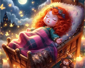 Kit de pintura de diamantes 5D de princesa de dibujos animados, decoración del hogar DIY