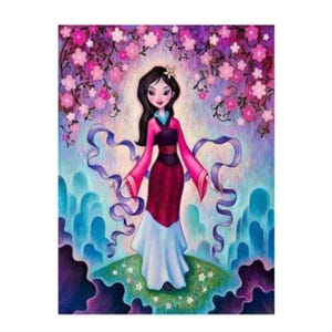 Diy Diamond Painting Cross Stitch Set Cartoon Girls Home Decoration Full Square Round Resin Drill Diamond Embroidery 5D Needlework