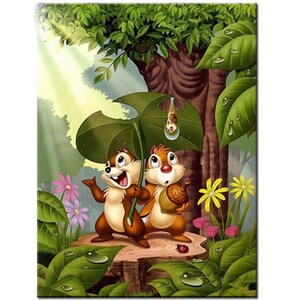 5D Diamond Painting Cross Stitch Cartoon chipmunk Diamond Embroidery Full Square Round Resin Drill Diy Diamond Mosaic Home Decoration