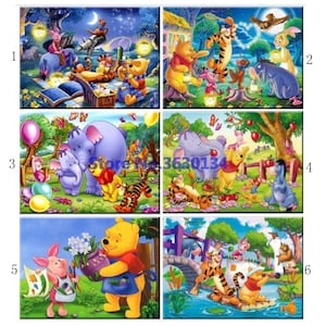 Pintura de diamante 5D punto de cruz Winnie the Pooh bordado completo de diamantes Europa decoración del hogar pinturas de serie de dibujos animados con taladro cuadrado/redondo imagen 1