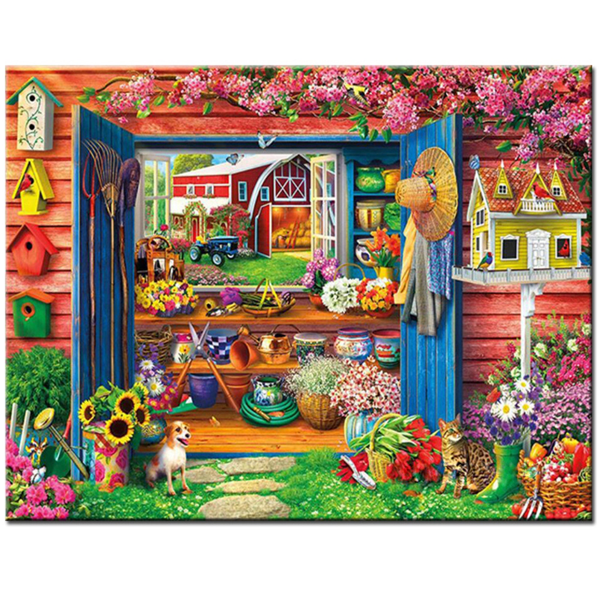 Flower Animal DIY 5D Diamond Embroidery Painting Cross Stitch Kit Home Decor Art Flower Animal DIY 5D Diamond Embroidery Painting Cross Stitch Kit Home Decor Art