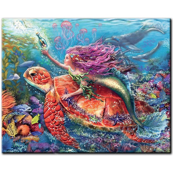 Couple Portrait Diamond Painting Beautiful Underwater Design Embroidery Displays