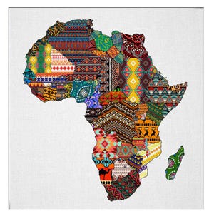 Africa Map diy Diamond Painting Full Drill mosaic diamond embroidery Pictures With Rhinestones African Art Handmade Decor
