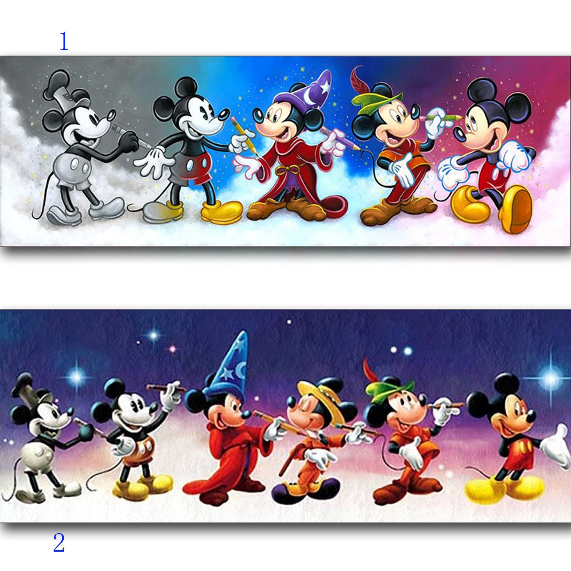 Mickey Mouse Playing Hockey - 5D Diamond Painting
