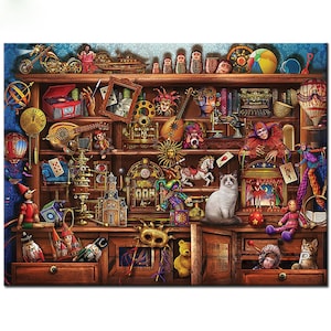 Máscara de muñeca de bordado 5D Kit de pintura de diamantes de bricolaje patrón de mosaico Taladro de pedrería completa Pegatinas de pared Estantería dibujos animados