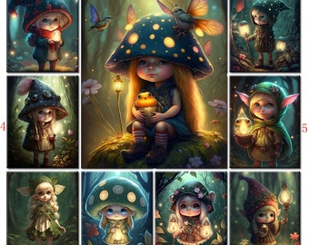 Beautiful Forest Elf 5d Full Drill Diamond Painting New Cartoon Pretty Cute Fantasy Girl Art Mosaic Home Decor