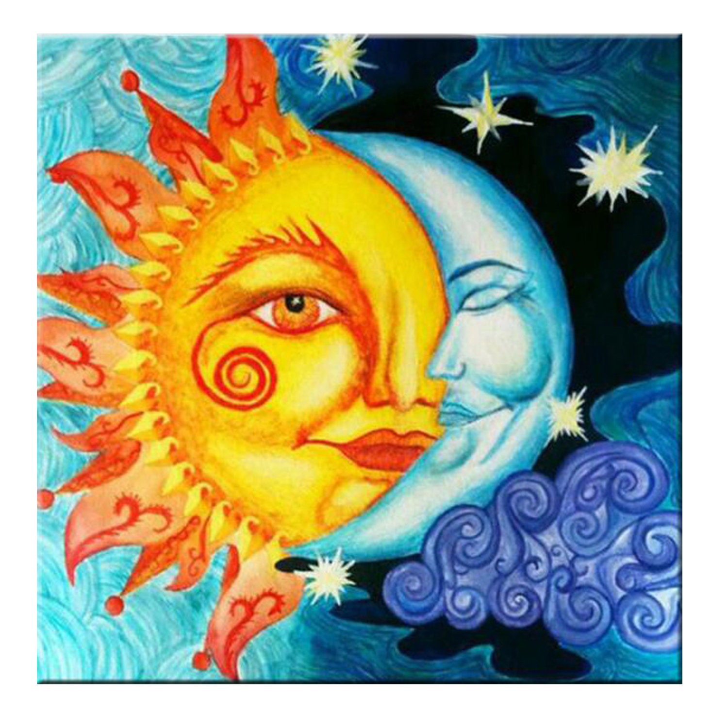 YSCOLOR Diamond Painting Beauty Baby – Kit 5D Completo 30x40 Cm, Strass Rotondi, Religioso