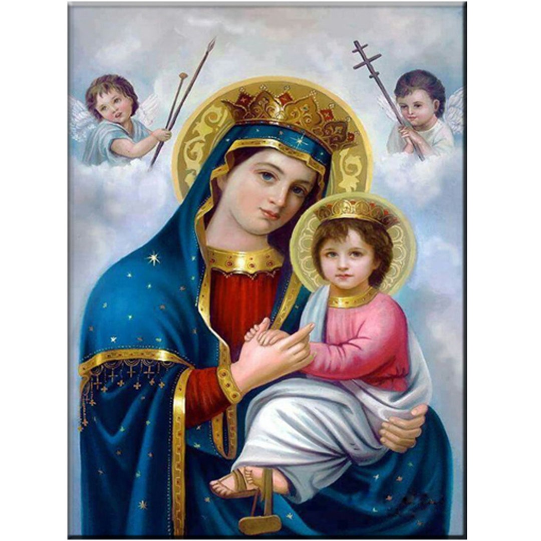 Mary Child Jesus 5D DIY Diamond Painting Kit Embroidery Diamonds Religious  Art