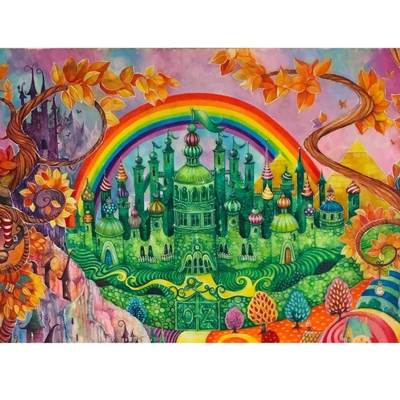 5D Diamond Painting the Wonderful Wizard of Oz Kerry Darlington DIY Diamond  Mosaic Embroidery Home Decor Full Resin Rhinestones 