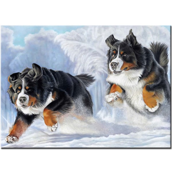 Full Square/Round Drill 5D DIY Diamond Painting"Puppy Bernese Mountain Pet Dog"3D Embroidery Resin Rhinestone Home Decor
