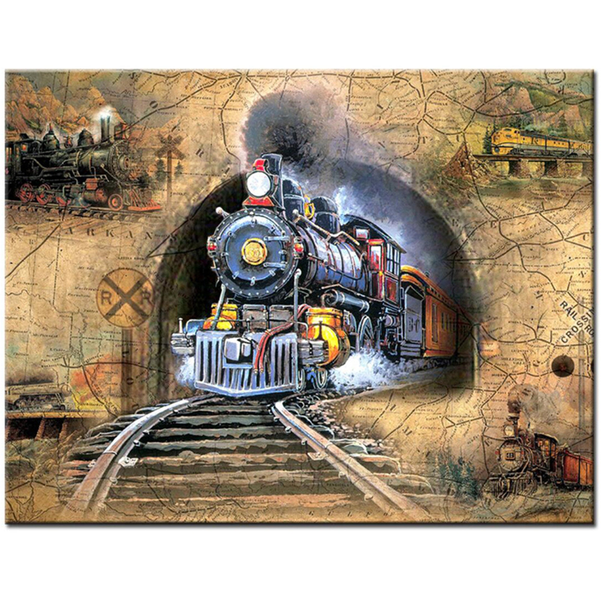 DIY Diamond Painting Kits for Teens 5D - Retro Train - Diamond Painting  Kits for Adult - steam Train - Children's Diamond Painting Kits - Farmhouse  Farm Decoration : : Home & Kitchen