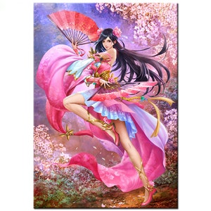 Cartoon Girl diamond painting Portrait art 5D DIY full embroidery round/square dril mosaic pattern craft Wall Art