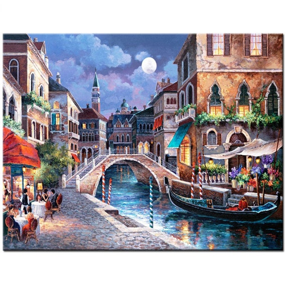 3d Diamond Painting Venice Landscape 5D Diamond Embroidery Sale Diamond  Mosaic Romantic Picture Rhinestone Decor Home Art 