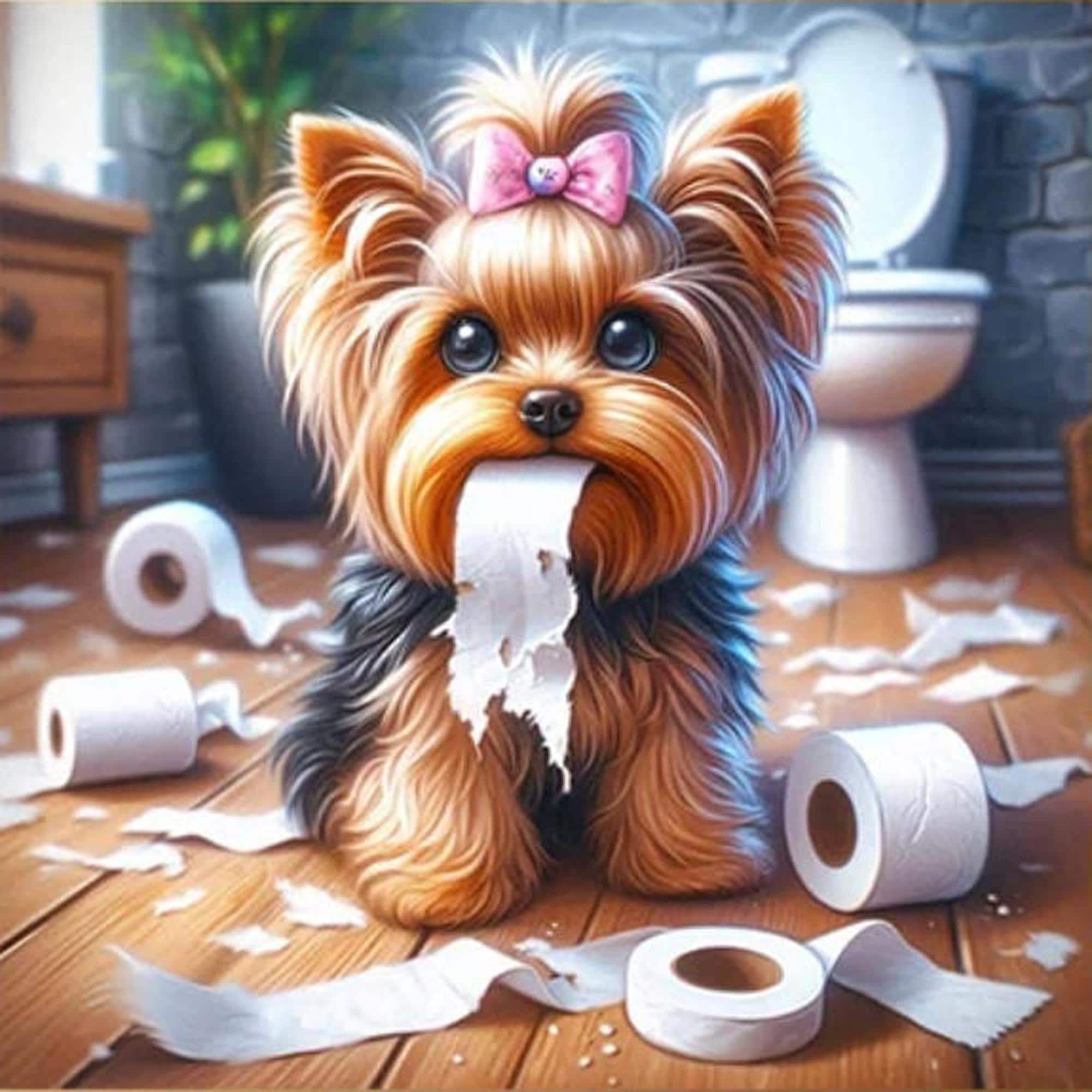 Diamond Painting Kit:Animal Cat Dog, Full Drill Resin Art