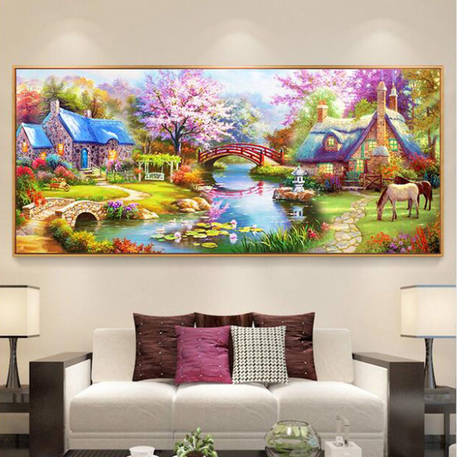 Full Square Drill 5D DIY Diamond Painting Colorful Flower Embroidery Mosaic New 