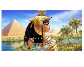 Egyptian Queen & Pyramids Diamond Painting Kit, 5D DIY Art