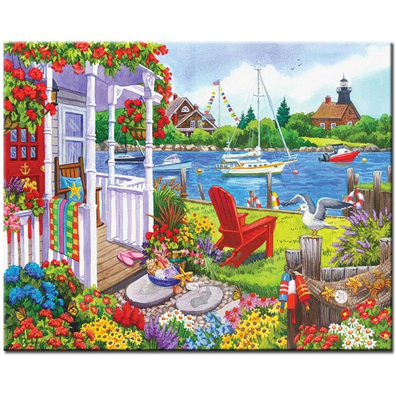 5D Full Diamond Painting on Clearance Lady In Garden Landscape DIY