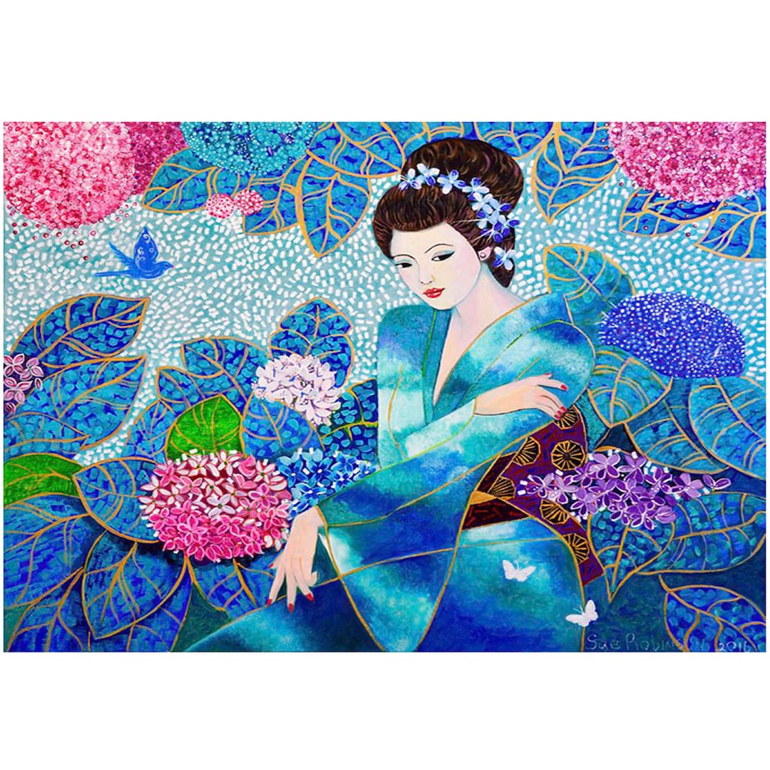 5D Diamond Painting Japanese Woman Diamond Cross Stitch DIY Diamond