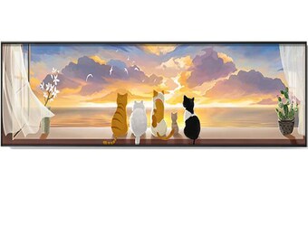 5d Diamond Mosaic Painting Animal Cats full Rhinestones Crystal Diamond Painting Cross Stitch Diamond Embroidery decor