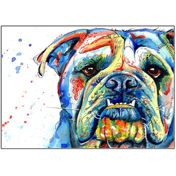 5d Diamond Painting Large Size Diamond Print Bulldog Pets by