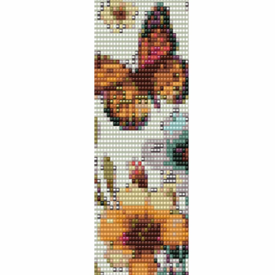 Loom Bead Pattern | Spring Floral Butterfly Beadwork Template | Beaded ...