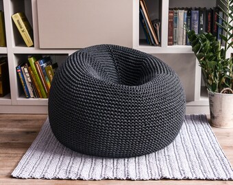 crochet bean bag cover