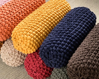 Cojín de suelo pequeño/grande, almohada para sofá/sillón, cojín para banco personalizado, almohada bonita, 37 colores, relleno y listo para usar, almohadas de tamaño S y XXL.