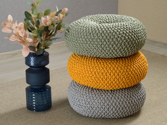 Mustard floor cushion discount