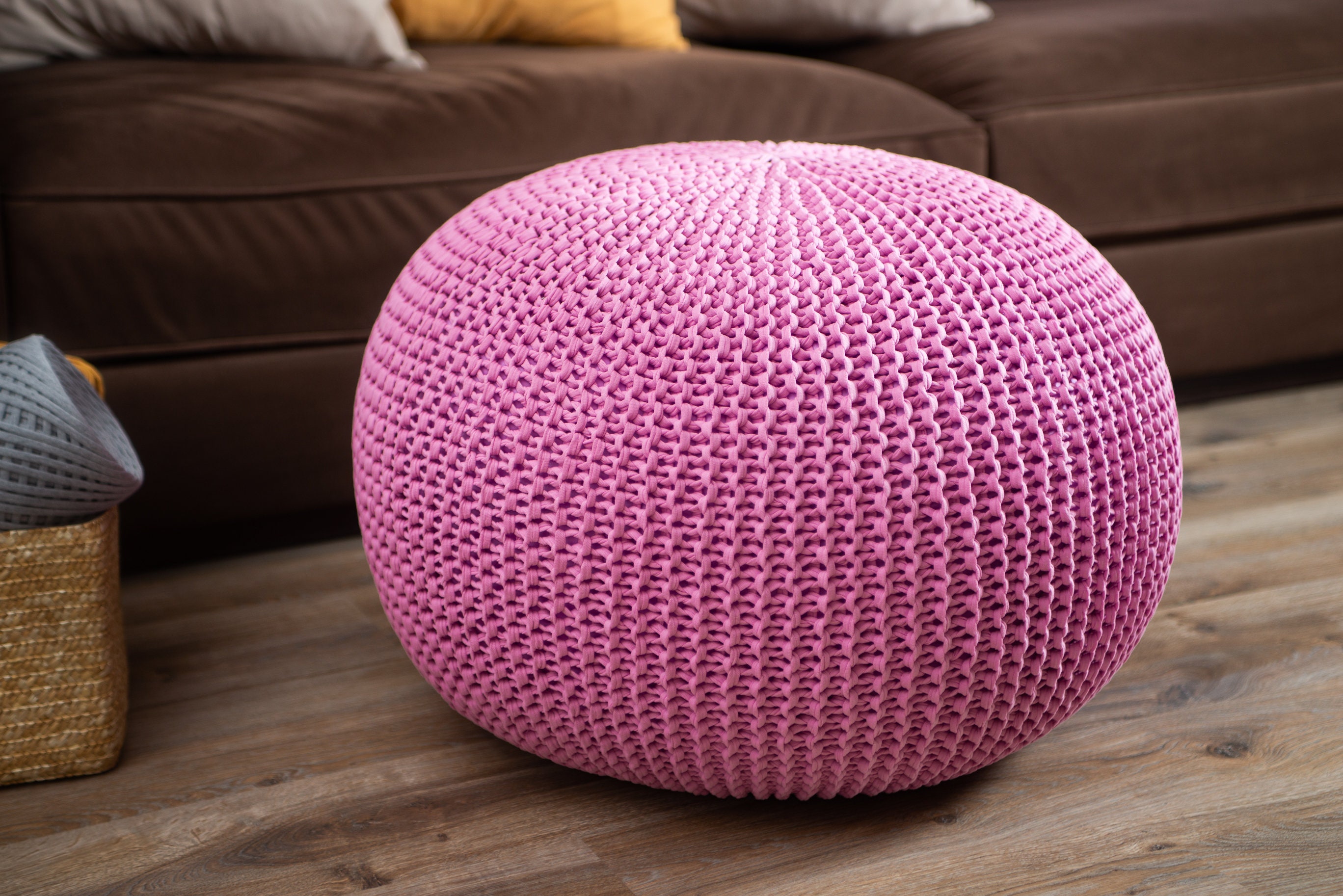 pink floor pillow
