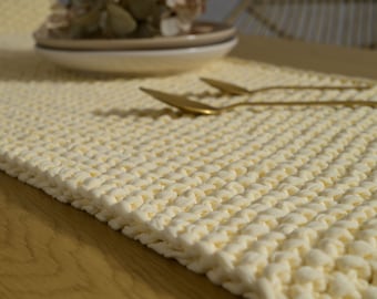 Runner da tavolo autunnale color crema, Runner da tavolo natalizio per le feste, Runner da tavolo personalizzato, Copritavolo corto, Runner da tavolo largo naturale, Regalo di inaugurazione della casa