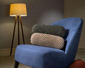 Cojín beige para sofá, cojín de suelo para interior, cojines largos y cortos para reposapiés, 37 colores, relleno y listo para usar, cojines de tamaño S y XXL