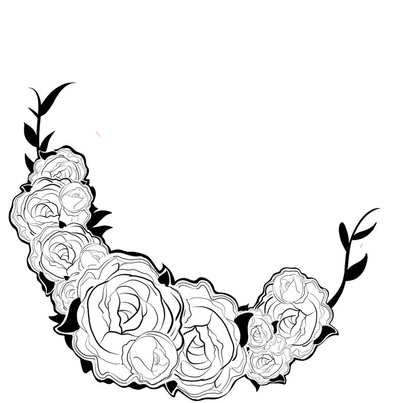 rose corner piece image 1