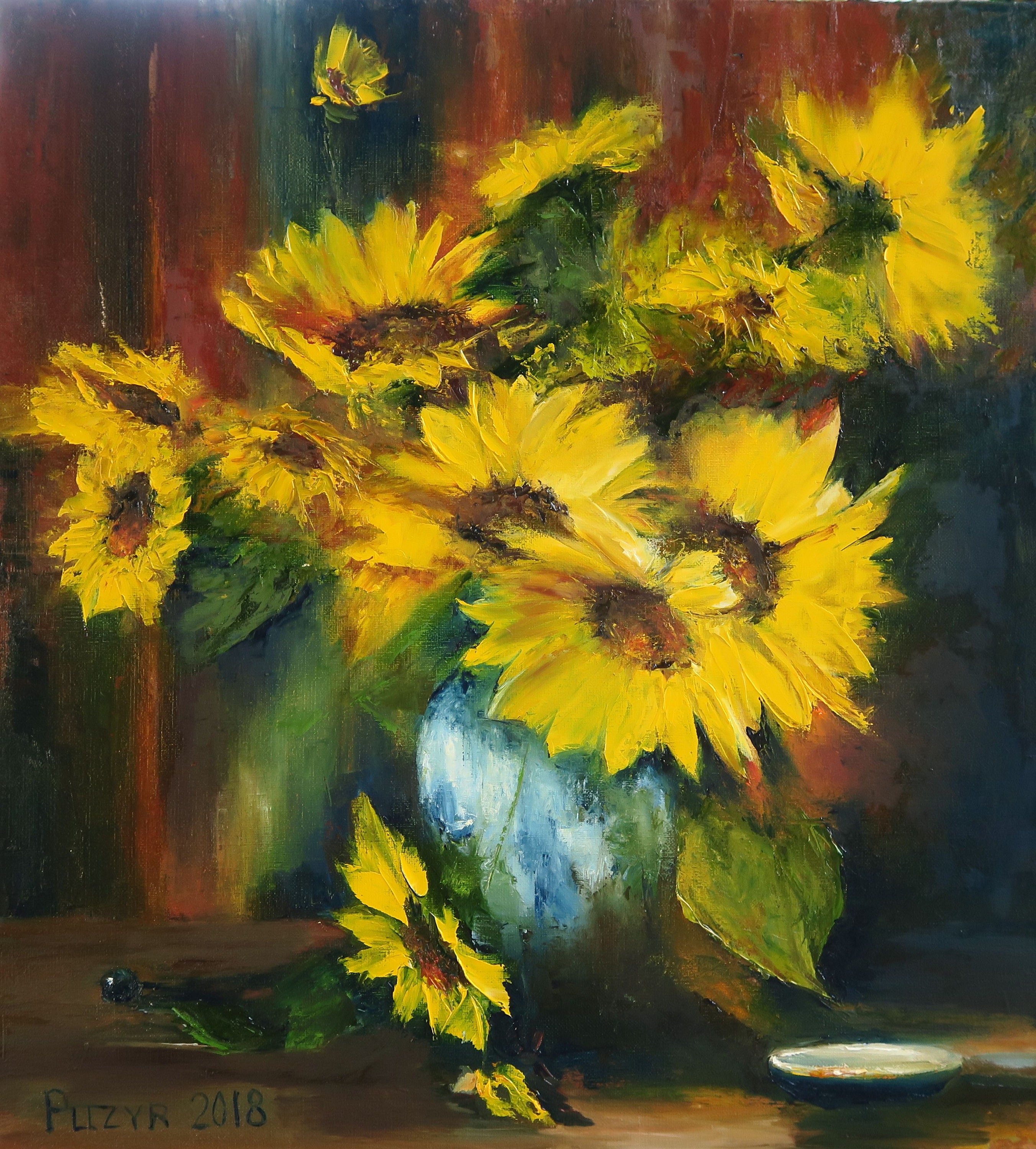 андрияка подсолнухи. подсолнухи маслом. ковалев подсолнухи. сезанн подсолнухи. ренуар подсолнухи.