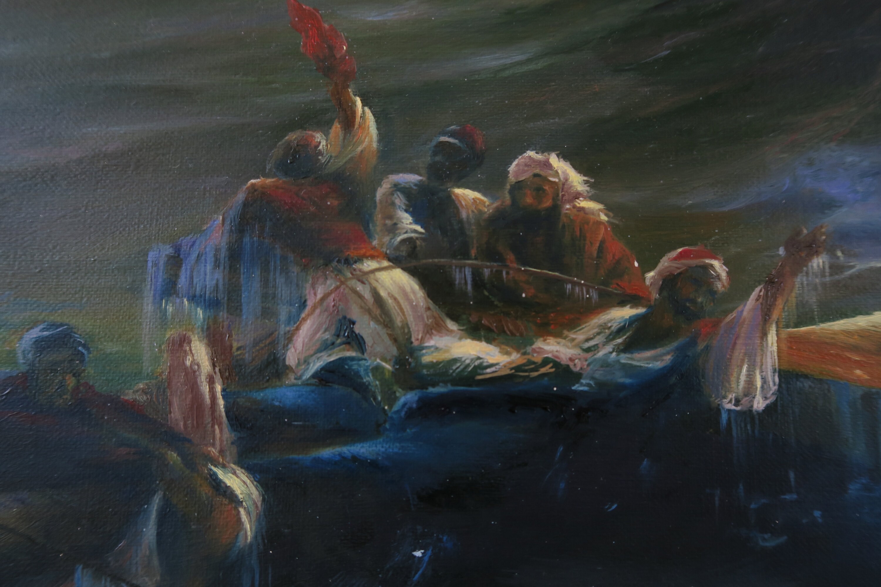 9 Wave Copy Based on Aivazovsky Oil on Canvas Big Picture See 65.4x43.7 ...