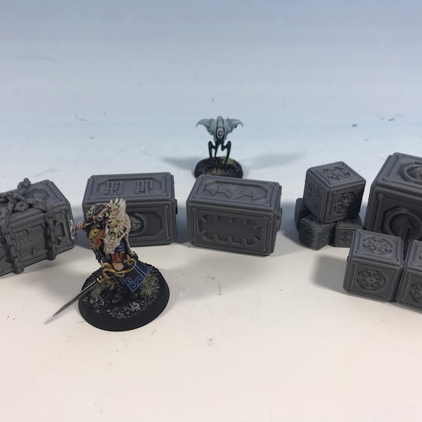 Sci Fi and Chaos boxes - Blackstone Fortress Escalation Compatible - TriHex Citadel - Warhammer 40k - Killteam - Blackstone Fortress