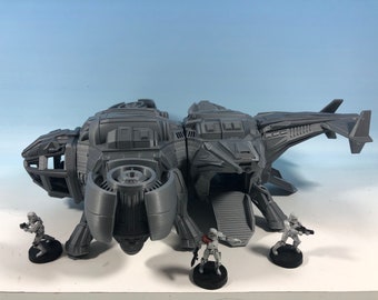 Dragonfly Drop Ship - From The Dragons Rest - Warhammer 40k and Infinity - US Based Shop - Magnetized Top